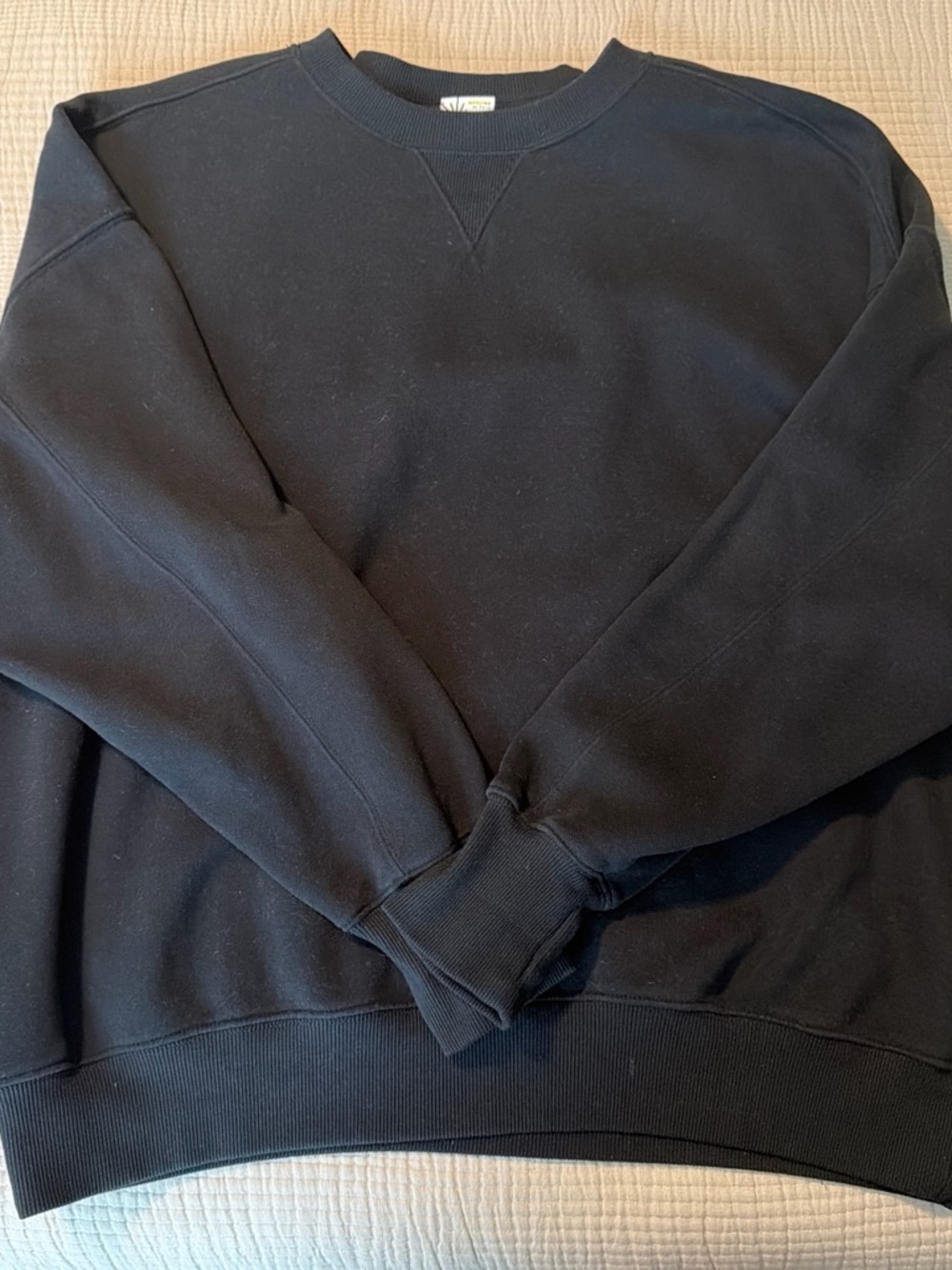 aerie Black Crewneck Sweater